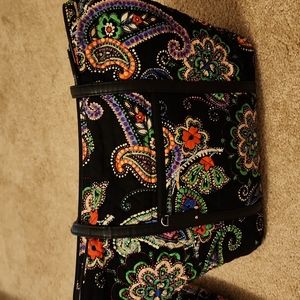 Vera bradley black paisley print bag